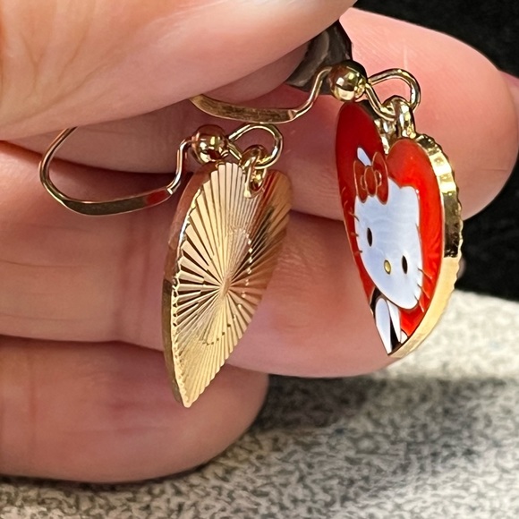 Cute cartoon Kitty earrings with stainless hooks - Picture 9 of 10